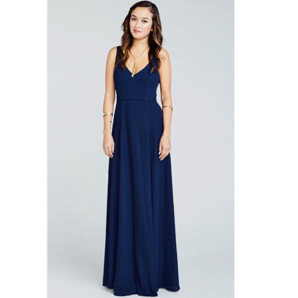 Show Me Your Mumu Jenn Maxi Dress Navy
